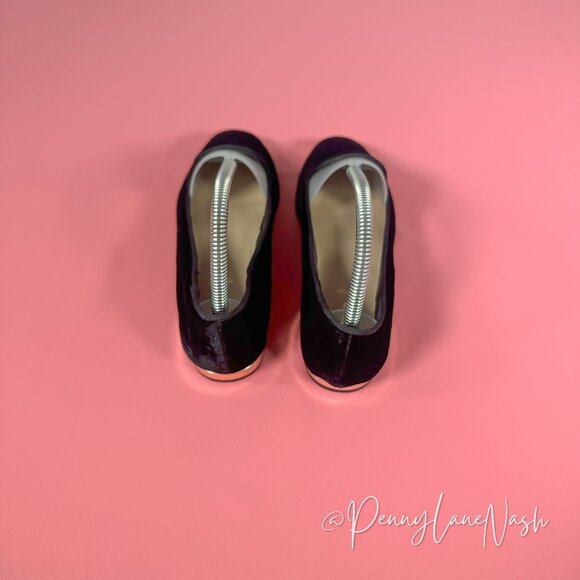 Aldo Danilova Velvet Flat Shoes Size 7.5 Black - Picture 5 of 8
